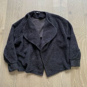 Express Black Teddy Jacket for Women